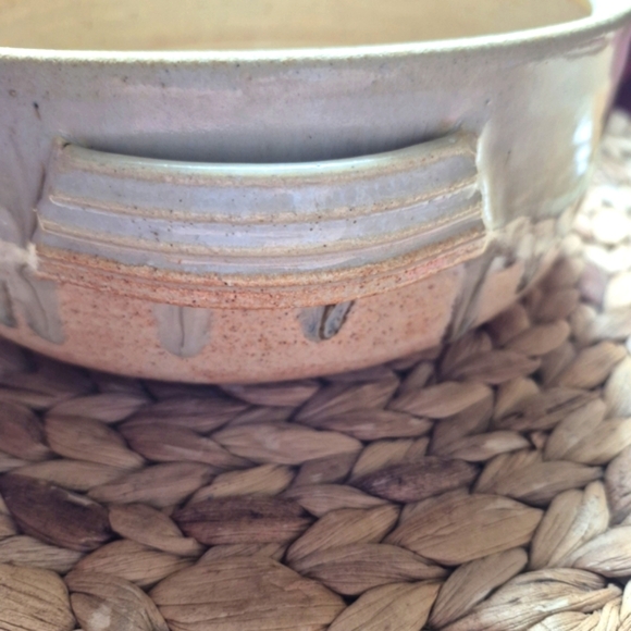 Large Vtg  Earthwear Golden Brown Pottery Dish/Bowl W/Lid Heavyweight - Picture 8 of 11